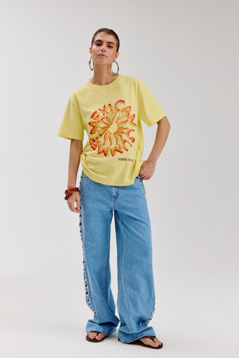 Harper & Yve blauwe dames jeans | Model