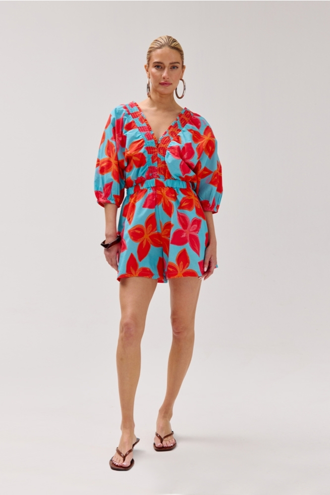 Harper & Yve blauwe dames jumpsuit | Model