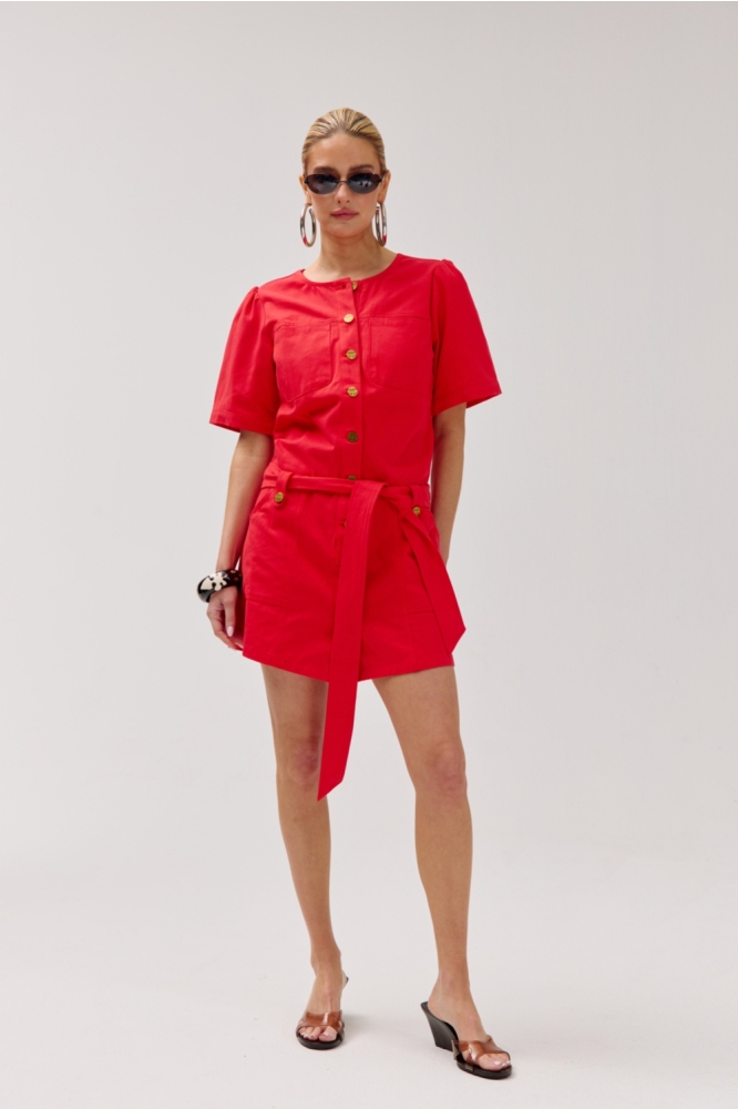 Harper & Yve rode dames jumpsuit | Model