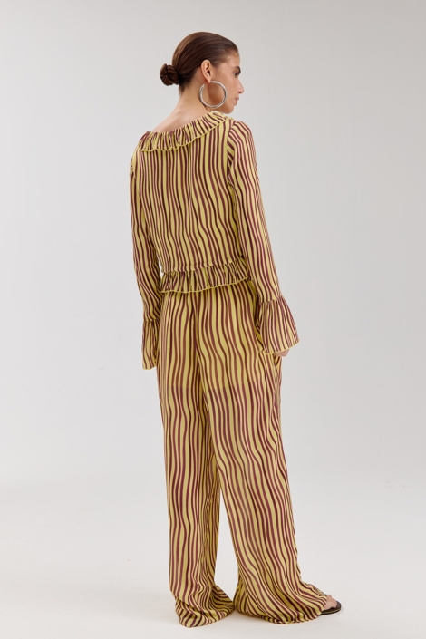 Harper & Yve gele dames broek | Model