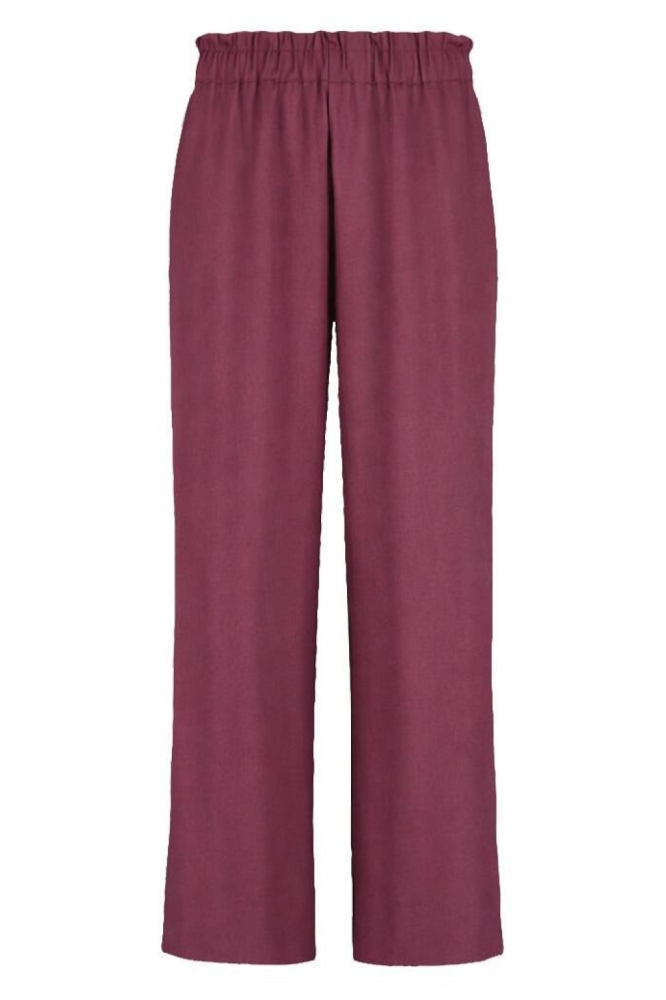 Harper & Yve paarse dames broek | Achteraanzicht