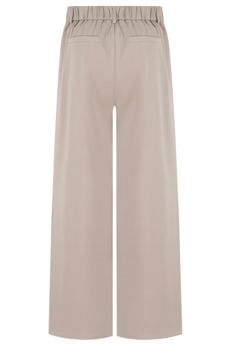 Fluresk taupe dames broek | Achteraanzicht