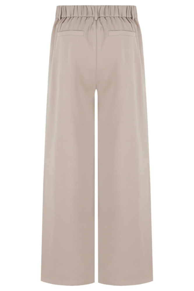 Fluresk taupe dames broek | Achteraanzicht