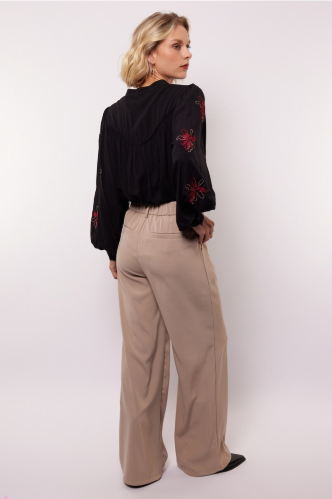 Fluresk taupe dames broek | Model
