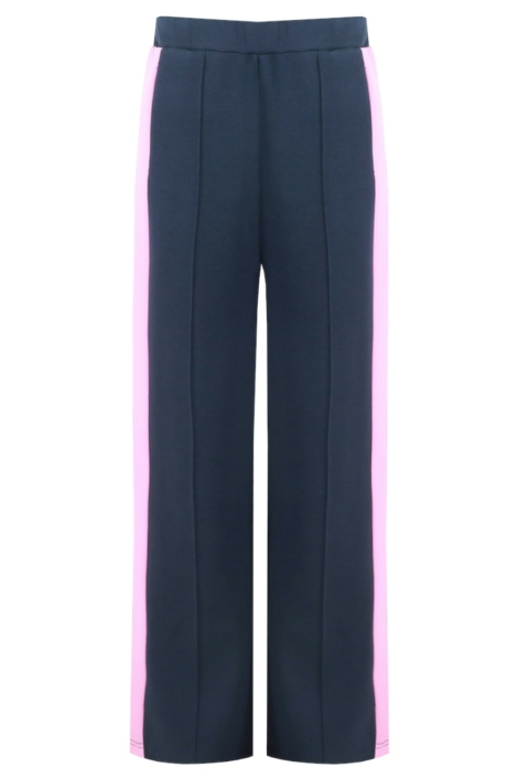 Fluresk blauwe dames broek | Vooraanzicht