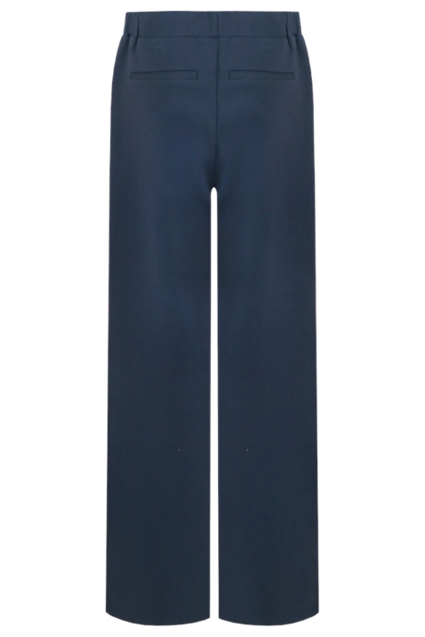 Fluresk blauwe dames broek | Achteraanzicht