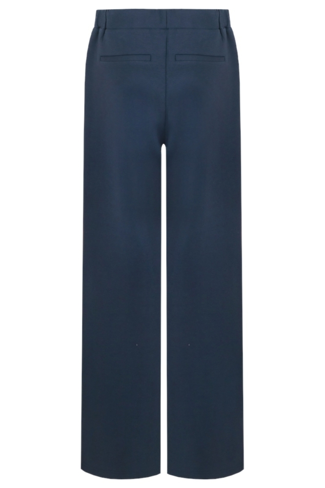 Fluresk blauwe dames broek | Achteraanzicht