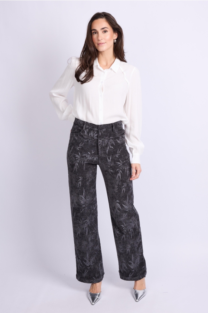 C&S The Label grijze dames broek | Model