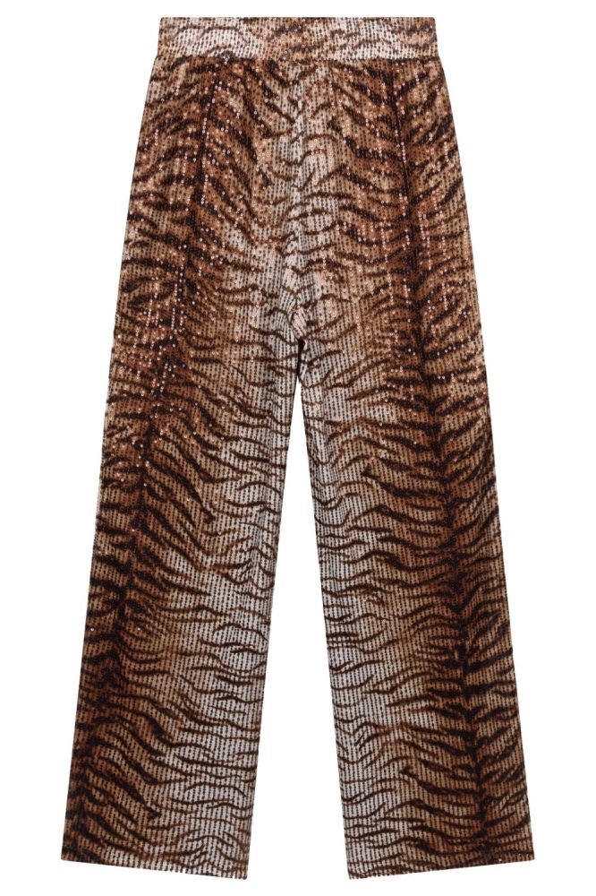 Refined Department camel dames broek | Achteraanzicht