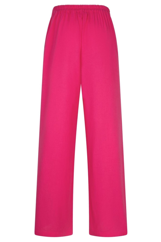 Studio Amaya roze dames broek | Achteraanzicht