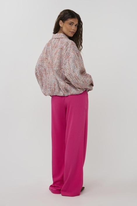 Studio Amaya roze dames broek | Model