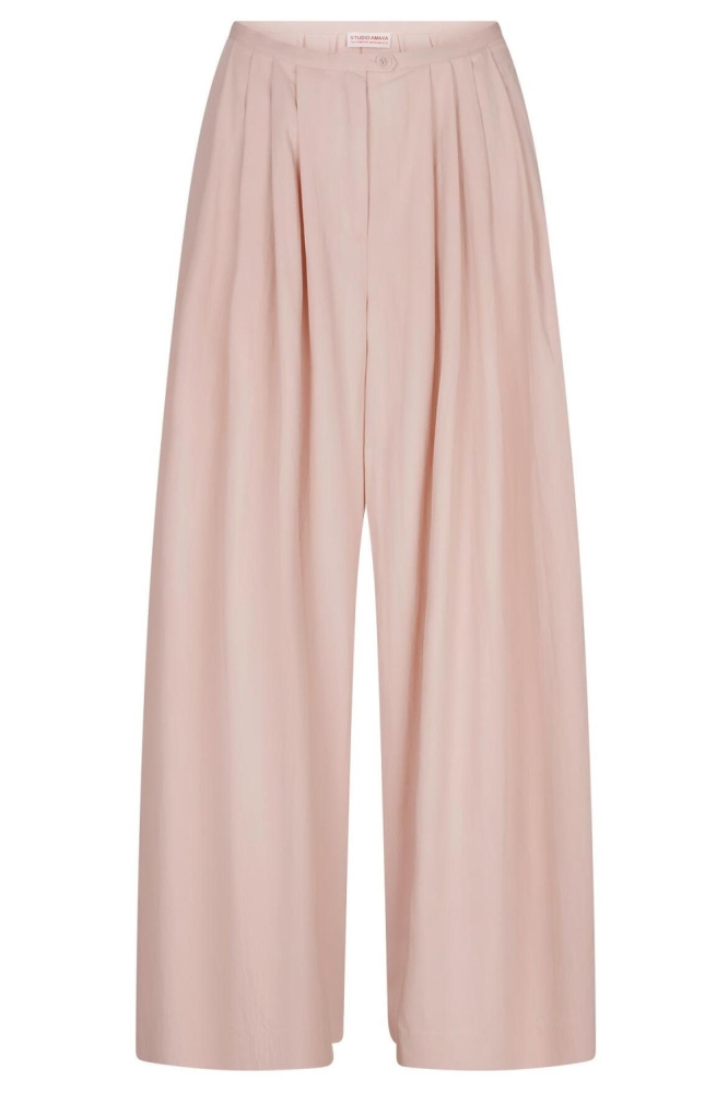 Studio Amaya roze dames broek | Vooraanzicht