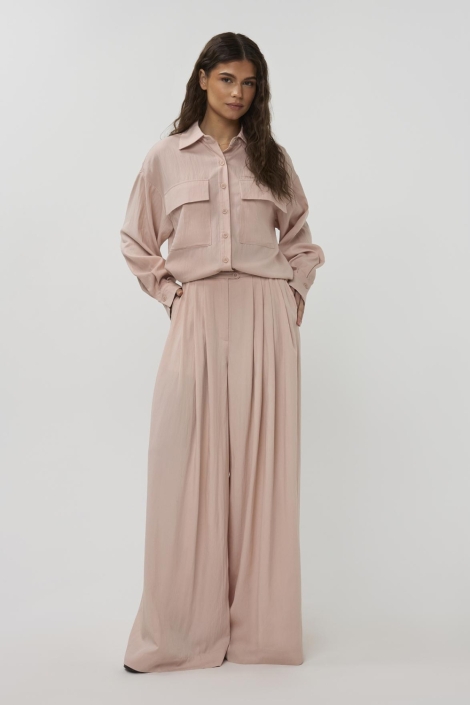 Studio Amaya roze dames broek | Model