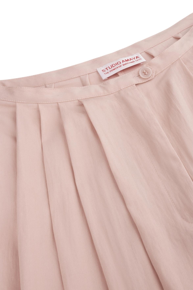 Studio Amaya roze dames broek | Kleurstaal