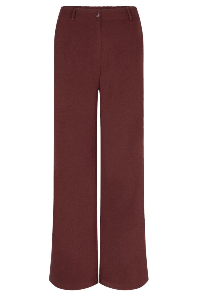 Ydence bruine dames broek | Vooraanzicht