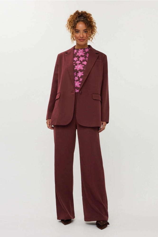 Ydence bruine dames broek | Model