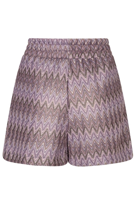 Lofty Manner paarse dames korte broek | Achteraanzicht
