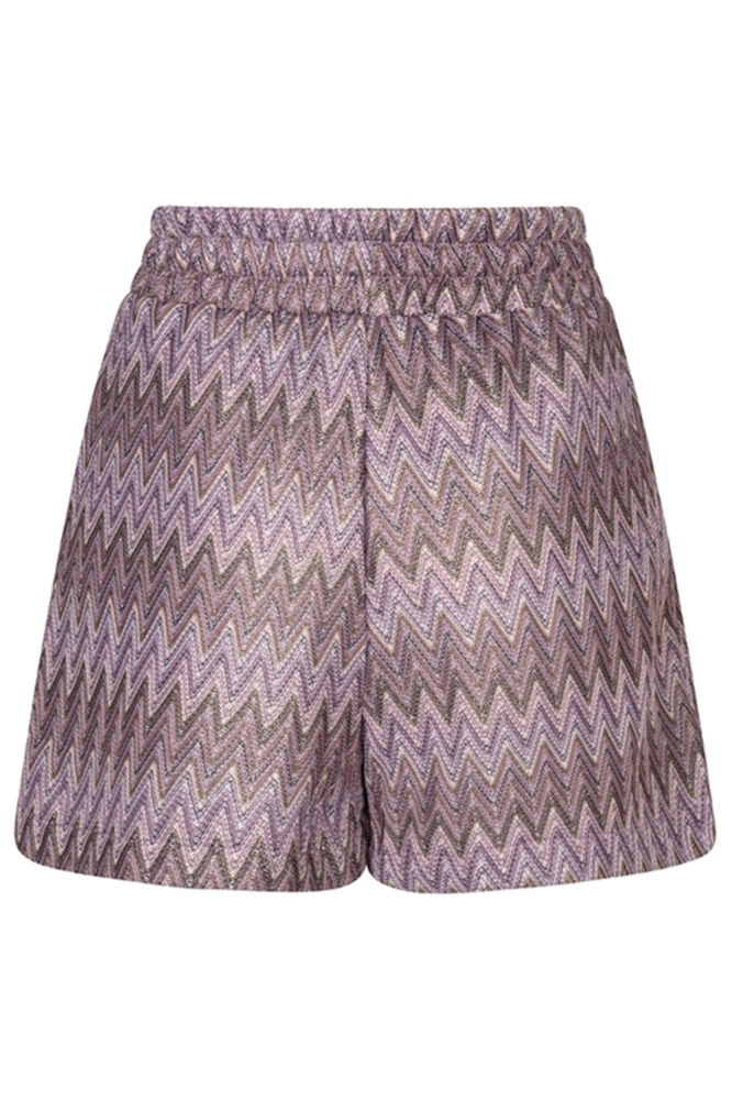 Lofty Manner paarse dames korte broek | Achteraanzicht