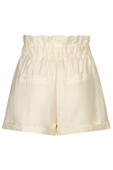Lofty Manner beige dames korte broek | Achteraanzicht