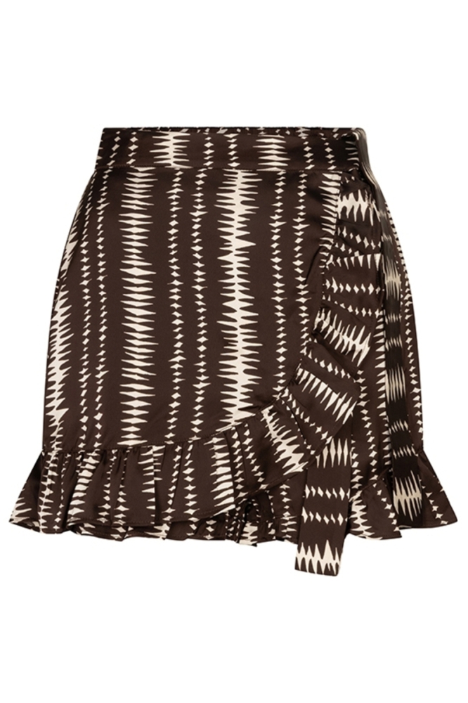 Lofty Manner bruine dames korte broek | Vooraanzicht