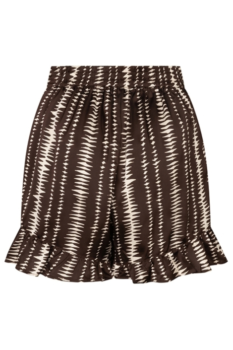 Lofty Manner bruine dames korte broek | Achteraanzicht