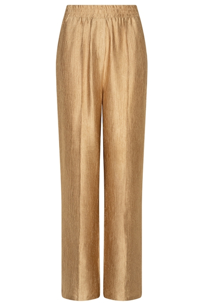 Lofty Manner camel dames broek | Vooraanzicht