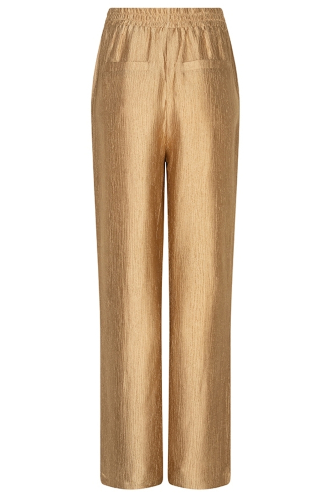 Lofty Manner camel dames broek | Achteraanzicht
