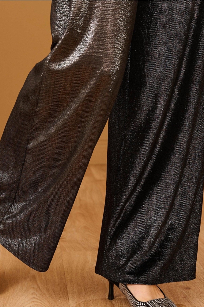 FOS Amsterdam zwarte dames broek | Close up