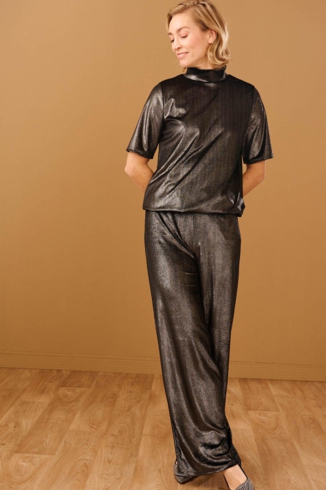 FOS Amsterdam zwarte dames broek | Model