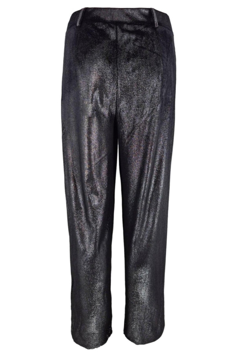 FOS Amsterdam zwarte dames broek | Achteraanzicht