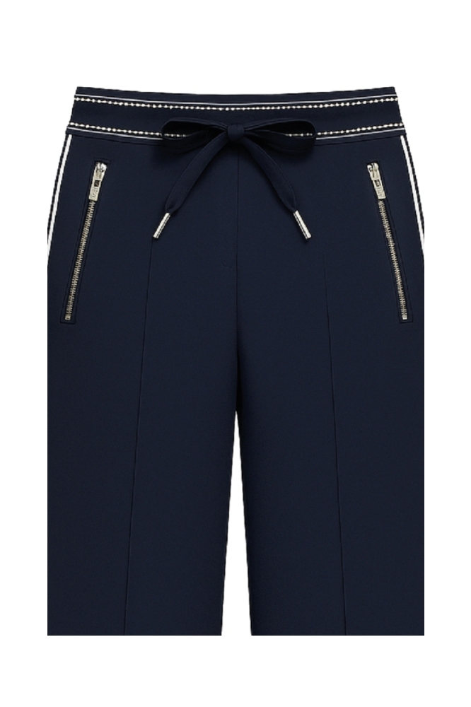 Zoso blauwe dames broek | Close up