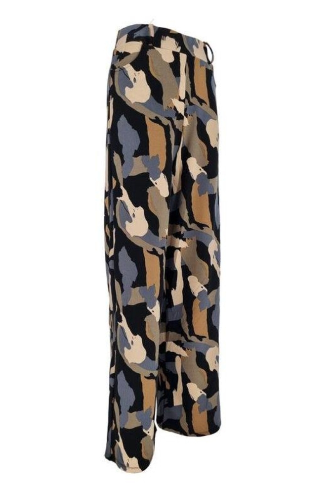 FOS Amsterdam zwarte dames broek | Zijaanzicht