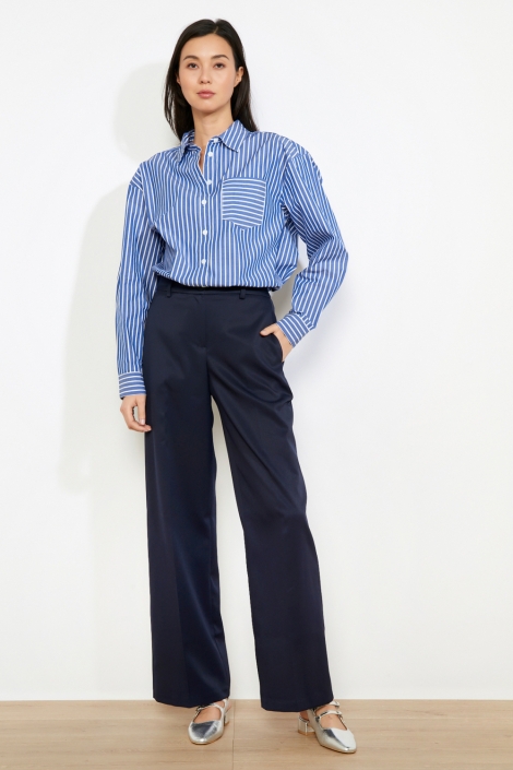 LolaLiza blauwe dames broek | Model