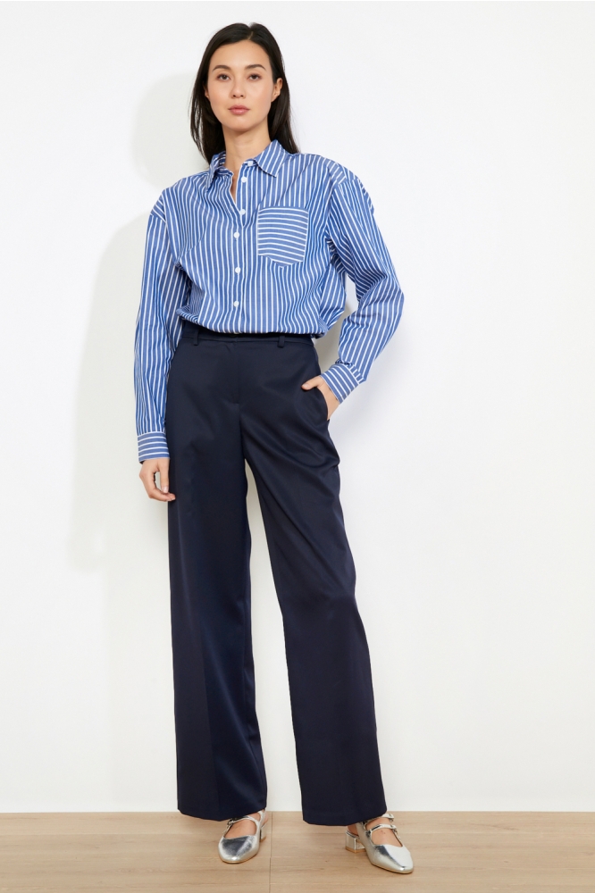 LolaLiza blauwe dames broek | Model