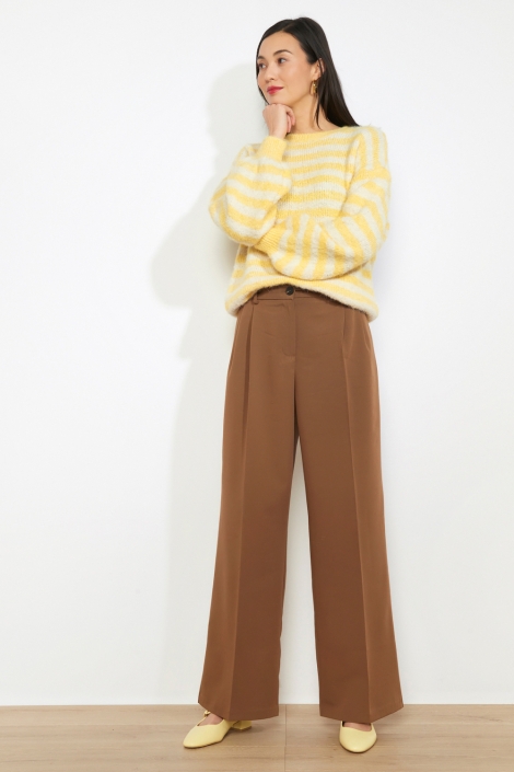 LolaLiza camel dames broek | Model