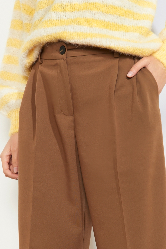 LolaLiza camel dames broek | Close up