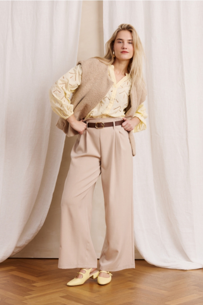 LolaLiza beige dames broek | Model