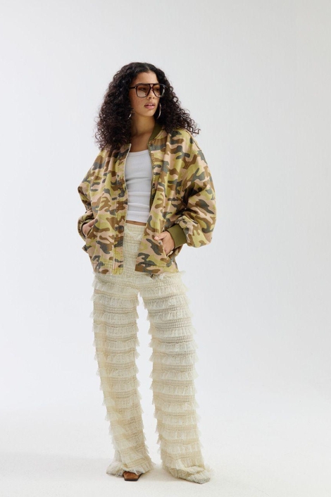 Harper & Yve ecru dames broek | Model