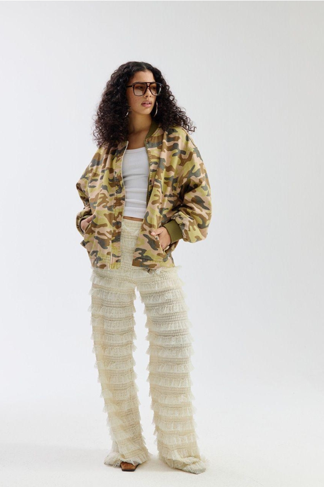 Harper & Yve ecru dames broek | Model