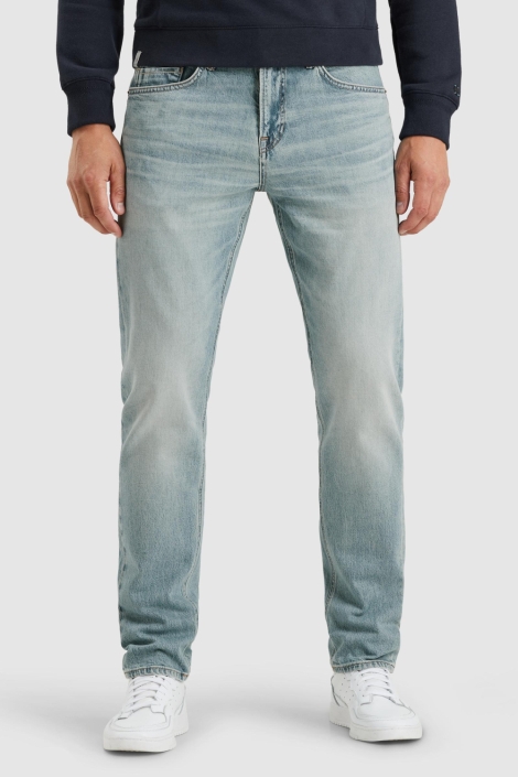 Cast Iron blauwe heren jeans | Model vooraanzicht