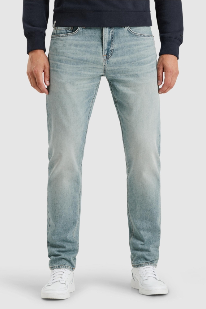 Cast Iron beige heren jeans | Model vooraanzicht