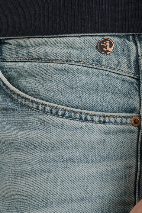 Cast Iron blauwe heren jeans | Close up