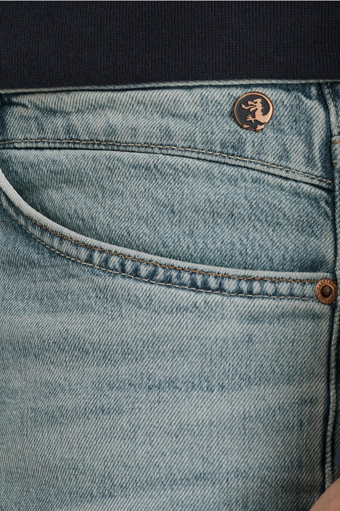 Cast Iron blauwe heren jeans | Close up