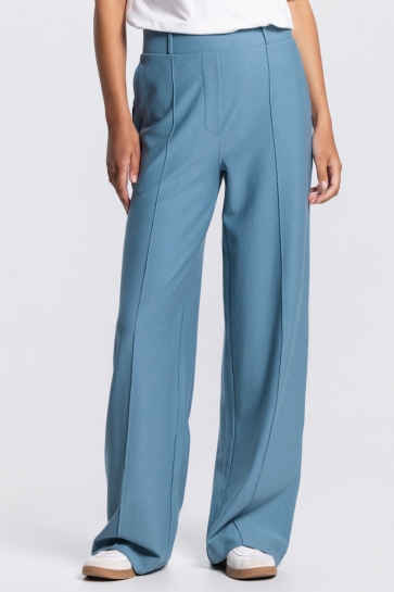 Juffrouw Jansen Broek ALEID SS26 HVM 404 WIDE LEG 000750 AQUAMARIJN