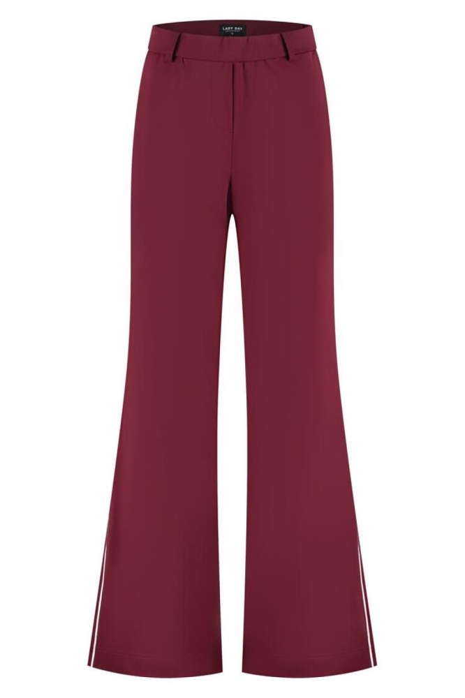 Lady Day bordeaux dames broek | Vooraanzicht
