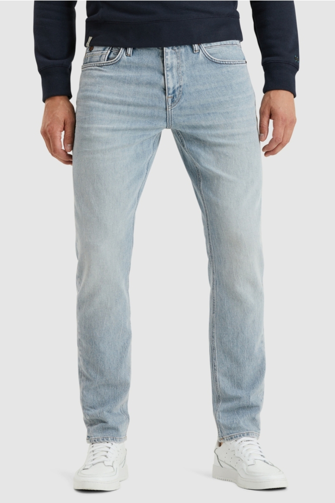 Cast Iron blauwe heren jeans | Model vooraanzicht