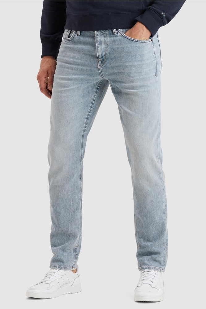 Cast Iron blauwe heren jeans | Model zijaanzicht