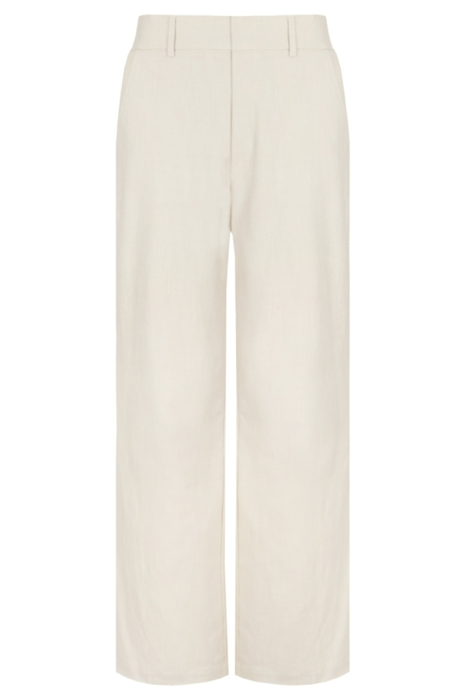 C&S The Label beige dames broek | Vooraanzicht