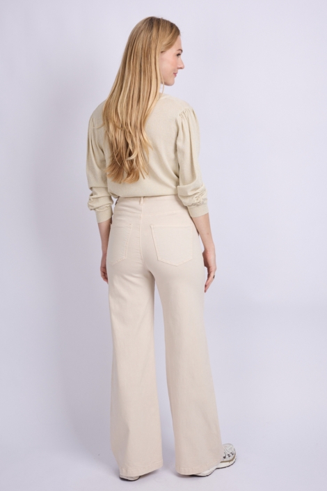 C&S The Label beige dames broek | Model