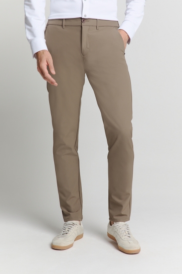 NO-EXCESS pants chino 4-way stretch sedoc Bruin